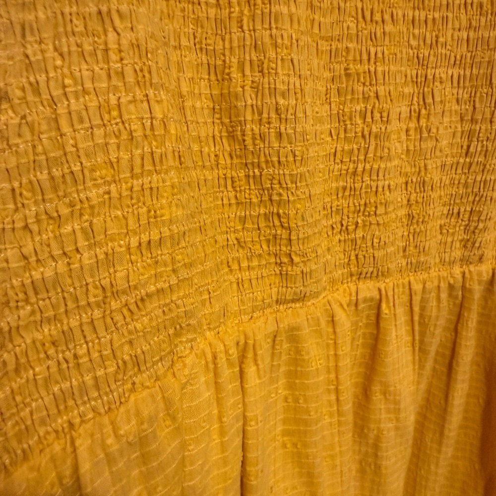 Lost + Wander Yellow Textured Dress - Picture 4 of 8